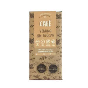 Barra de Chocolate Café 55% Cacao, 80 g. (Sabores sin Culpa)