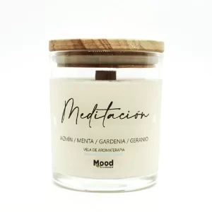 Vela cera de soja "Meditación" (190 ml) (Mood Aromaterapia)