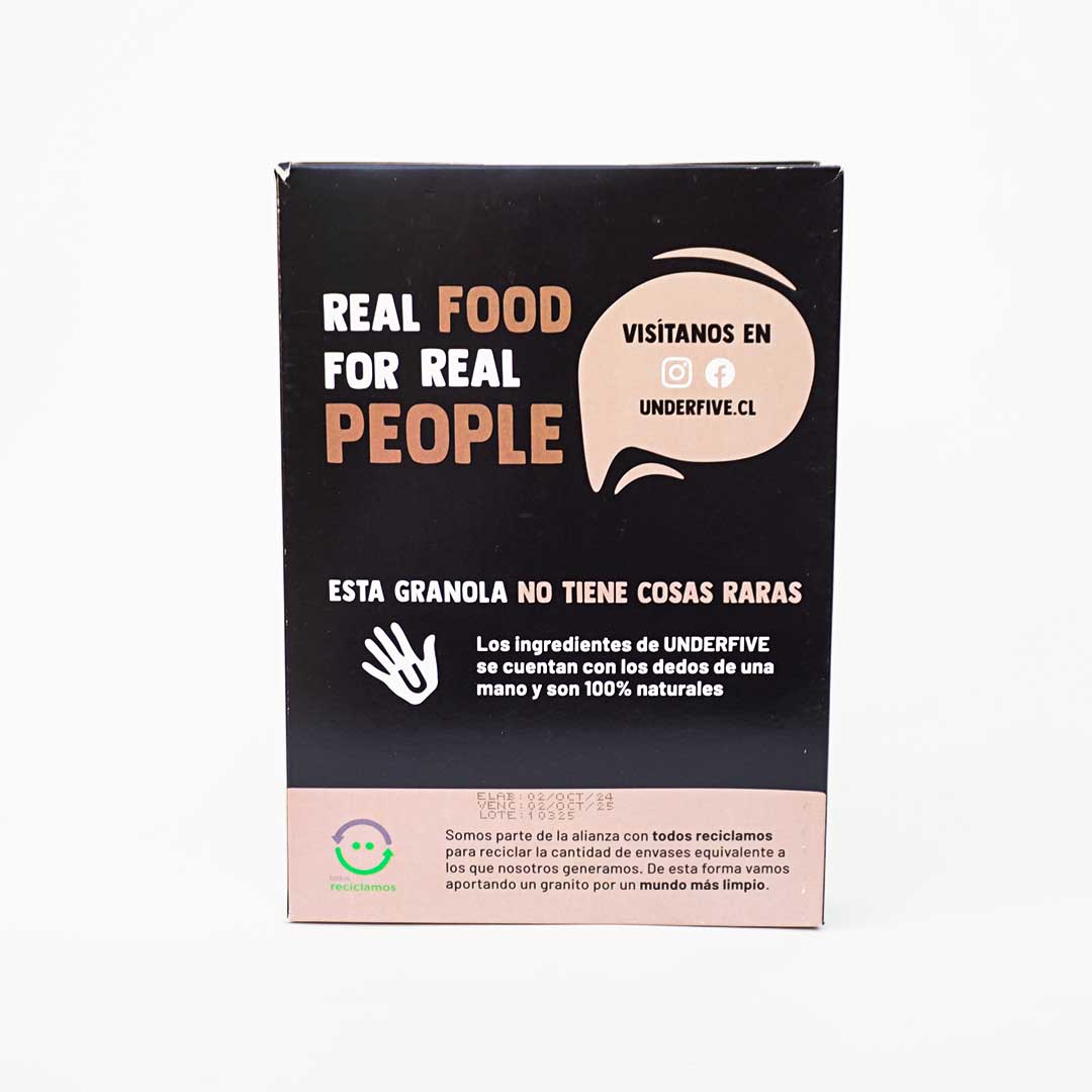 Granola proteica Cacao, 300 gr. - Under Five