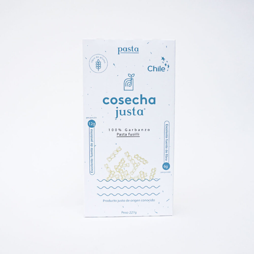Pasta Fusilli Garbanzo, 227 gr. - Cosecha Just