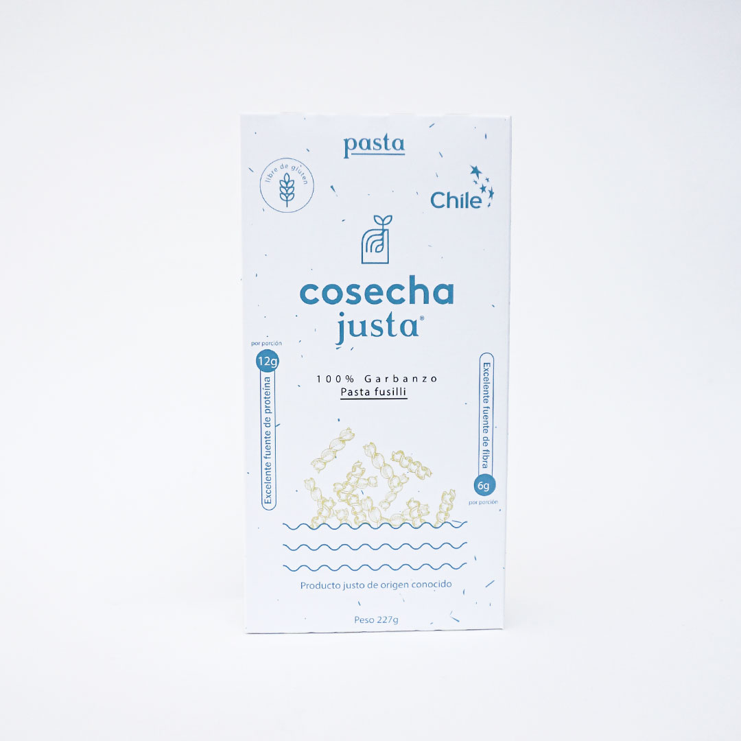Pasta Fusilli Garbanzo, 227 gr. - Cosecha Just