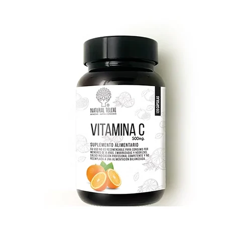 Vitamina C, 500 mg, 120 cápsulas - Natural Telchi