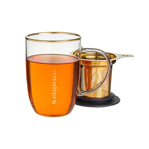 Mug/Taza Bhoro Plain Black, 470 ml. - Adagio Teas