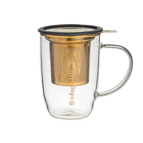 Mug/Taza Bhoro Plain Black, 470 ml. - Adagio Teas