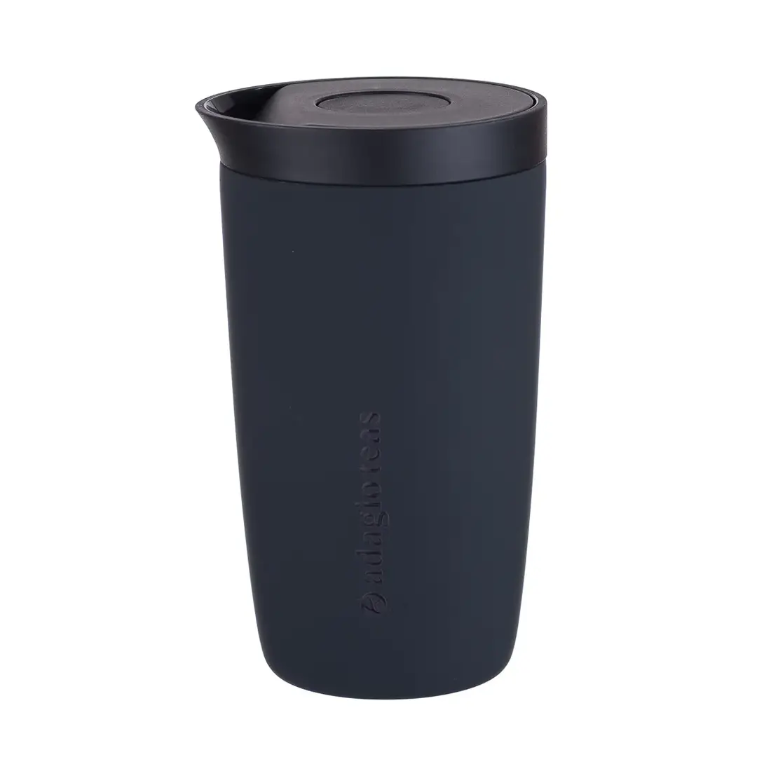 Vaso Tumbler Adventure Negro, 350 ml. - Adagio Teas