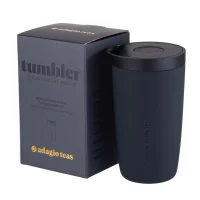 Vaso Tumbler Adventure Negro, 350 ml. - Adagio Teas