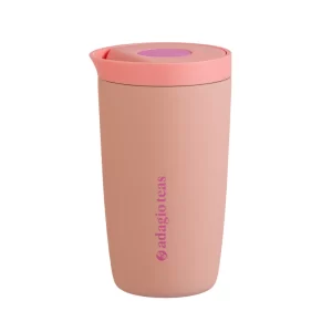 Vaso Tumbler Adventure Rosado, 350 ml. - Adagio Teas