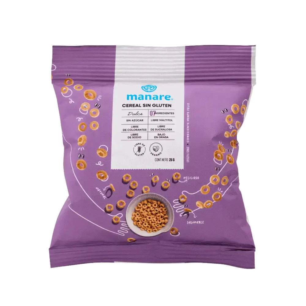 Cereal sin Gluten Dulce, 25 g. - Manare