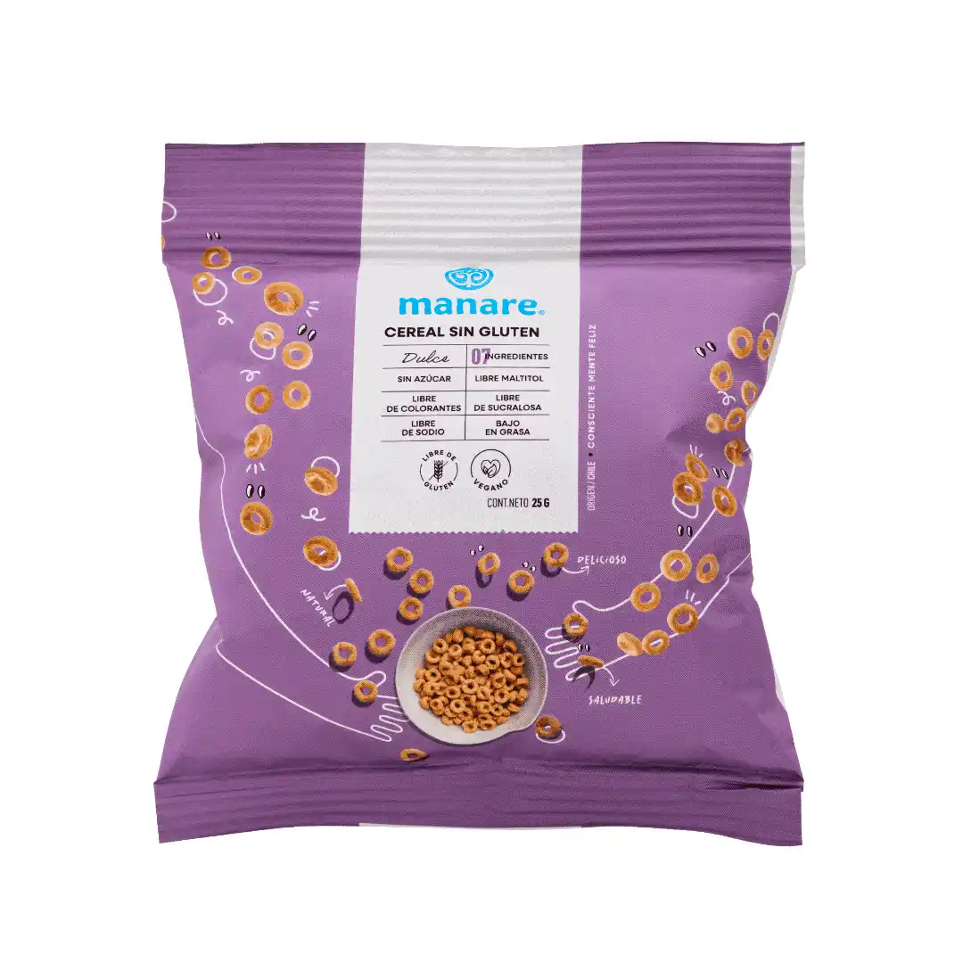 Cereal sin Gluten Dulce, 25 g. - Manare
