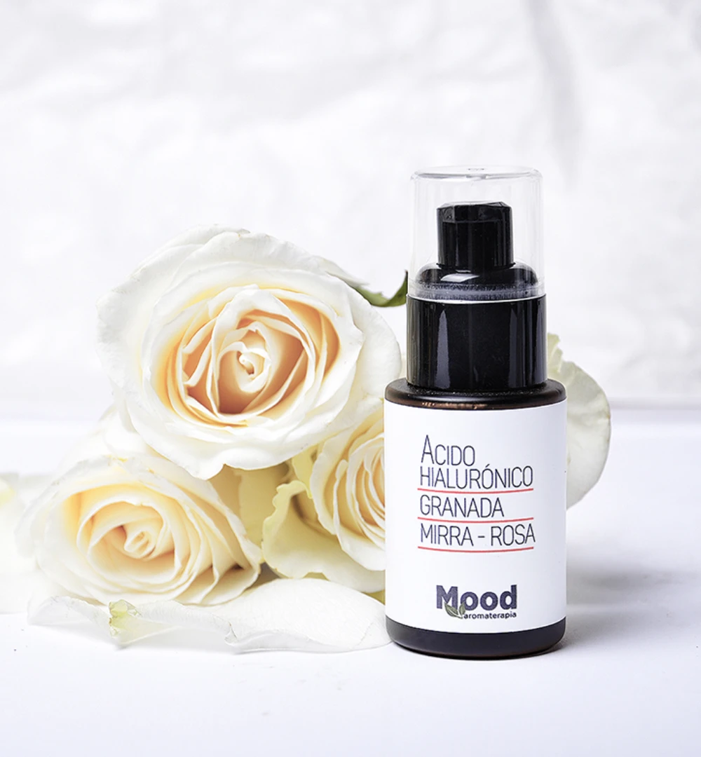 Ácido Hialurónico con Aceite de Granada, Rosa y Mirra - Mood Aromaterapia