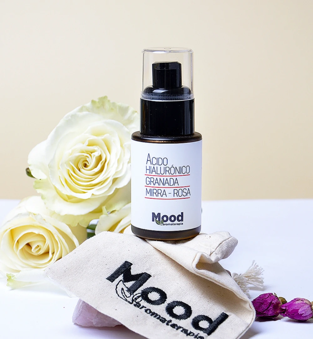 Ácido Hialurónico con Aceite de Granada, Rosa y Mirra - Mood Aromaterapia