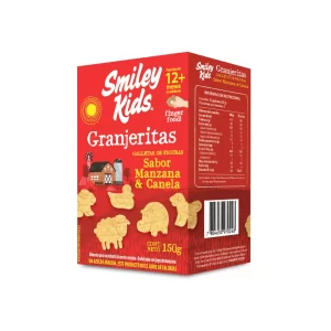 Smiley Kids Granjeritas, Sabor Manzana y Canela, 150 g