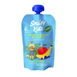 Compota sabor Manzana, Plátano y Arándano